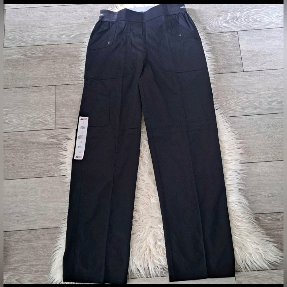 Brand New Genuine Dickies Wide Leg Pull-on Black Scrub Pants